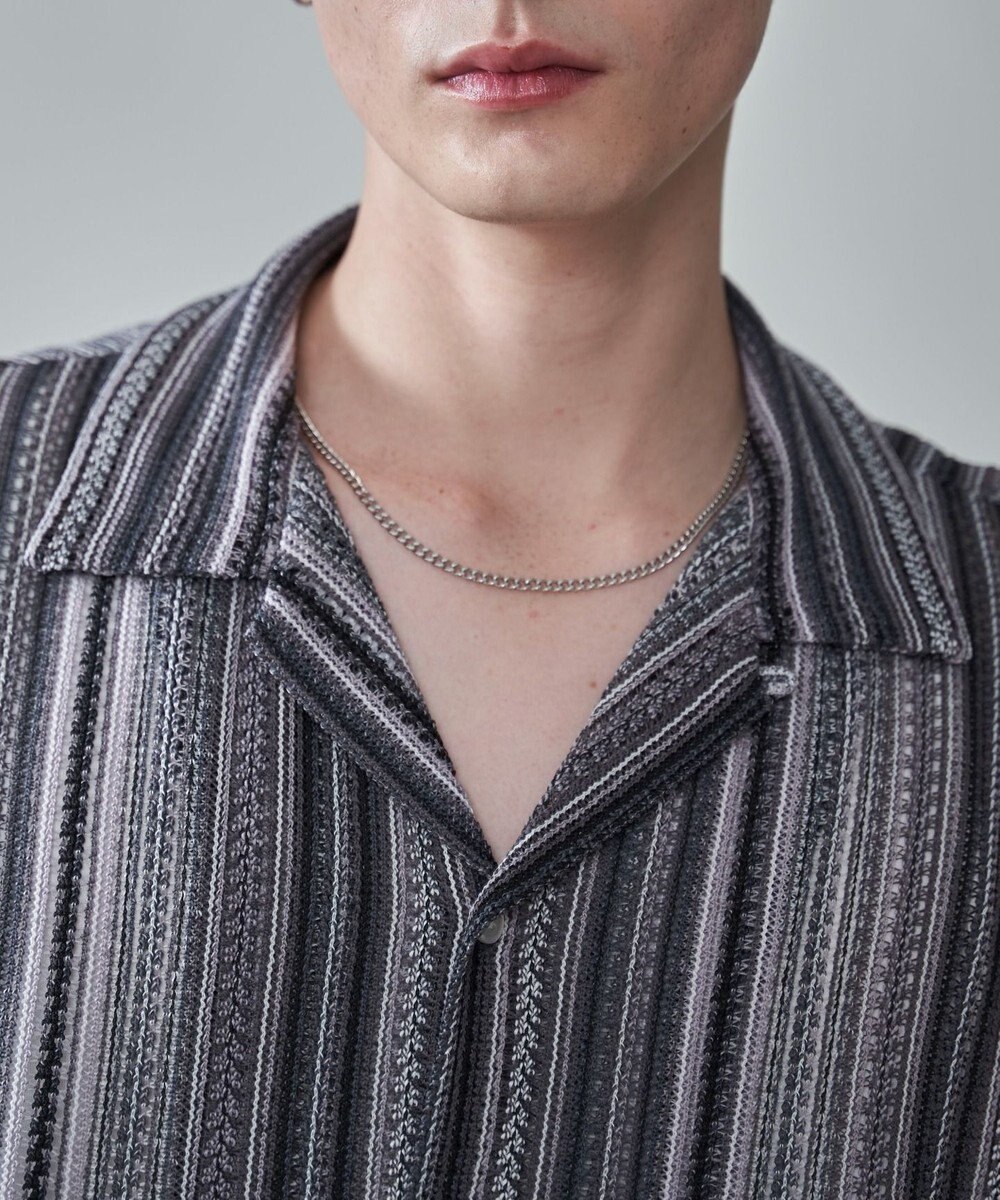 WEGO ストライプメッシュBIGシャツ（SS） 