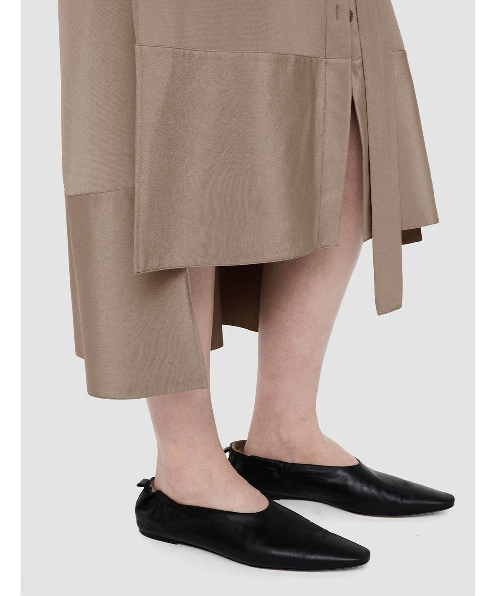 JOSEPH クレープ ド ソワ　ミディドレス 