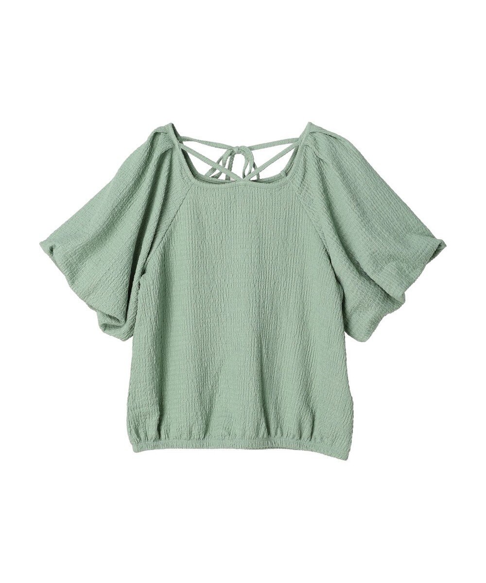 earth music&ecology バルーンスリーブプルオーバー 