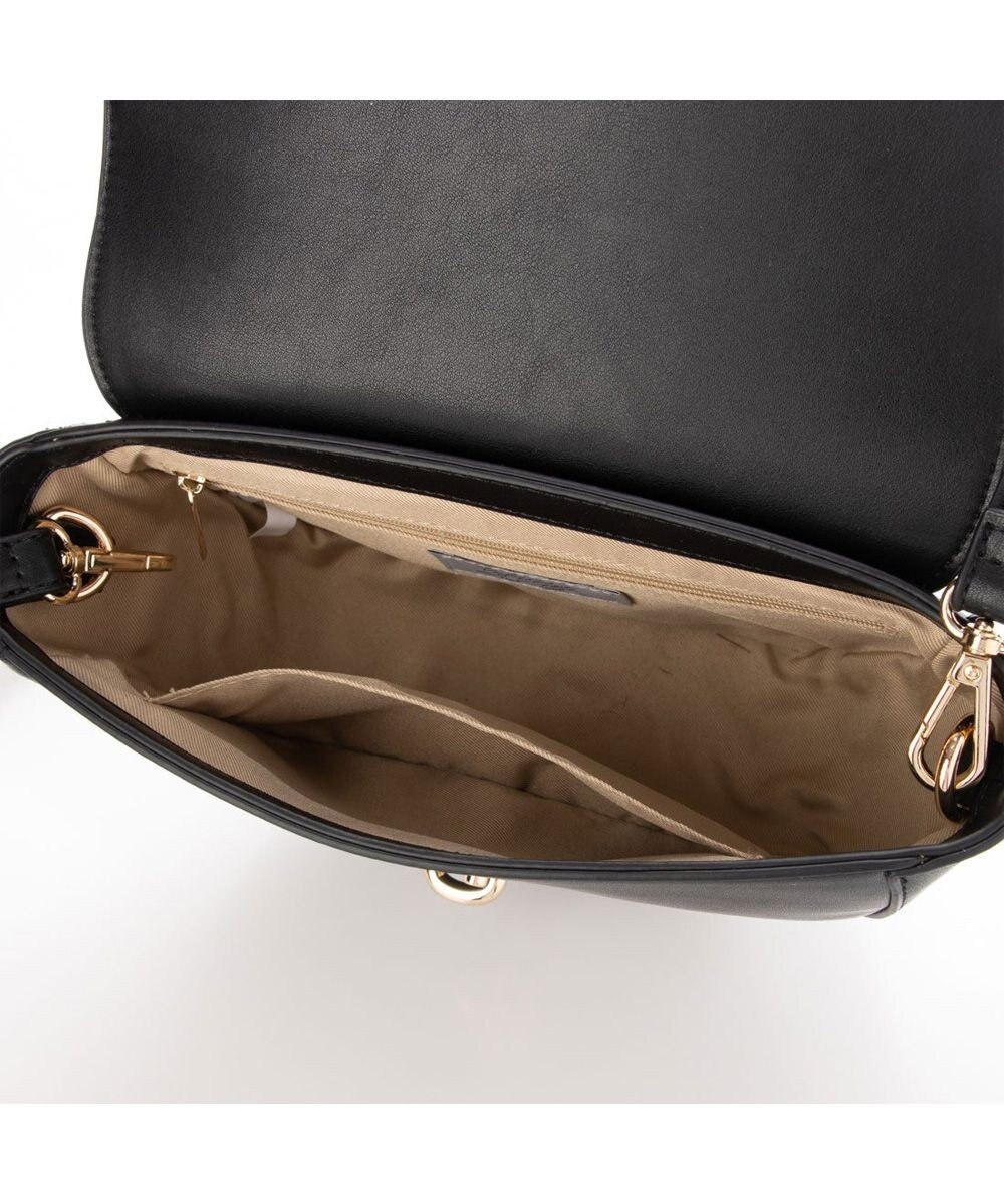 UNBILLION cachecache 財布ポーチ付きハーフムーンショルダーバッグ 