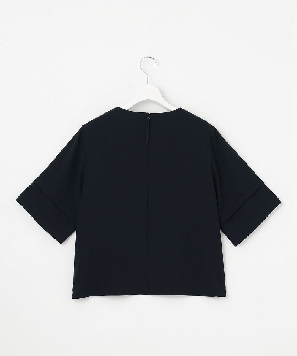 J.PRESS LADIES 【セットアップ対応・人気素材】Light ジョーゼット クルーネック ブラウス 