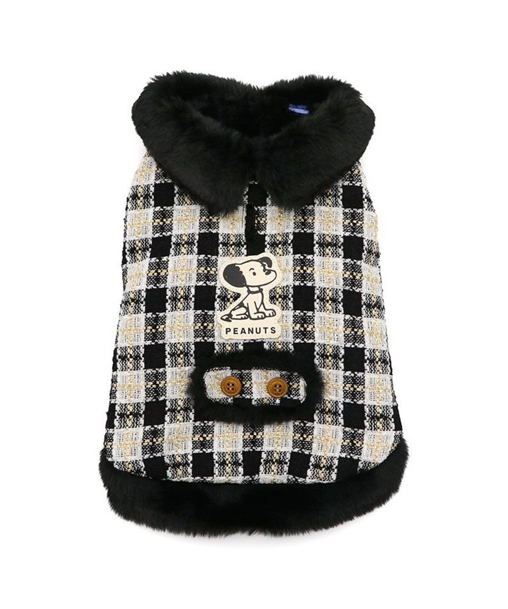 PET PARADISE スヌーピー 黒ツイード ベスト 小型犬 