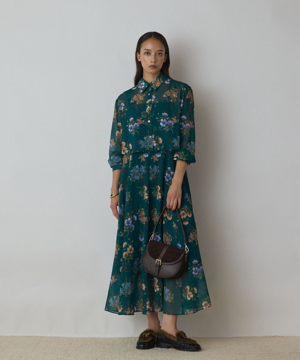 GRACE CONTINENTAL プリントセットアップワンピース 