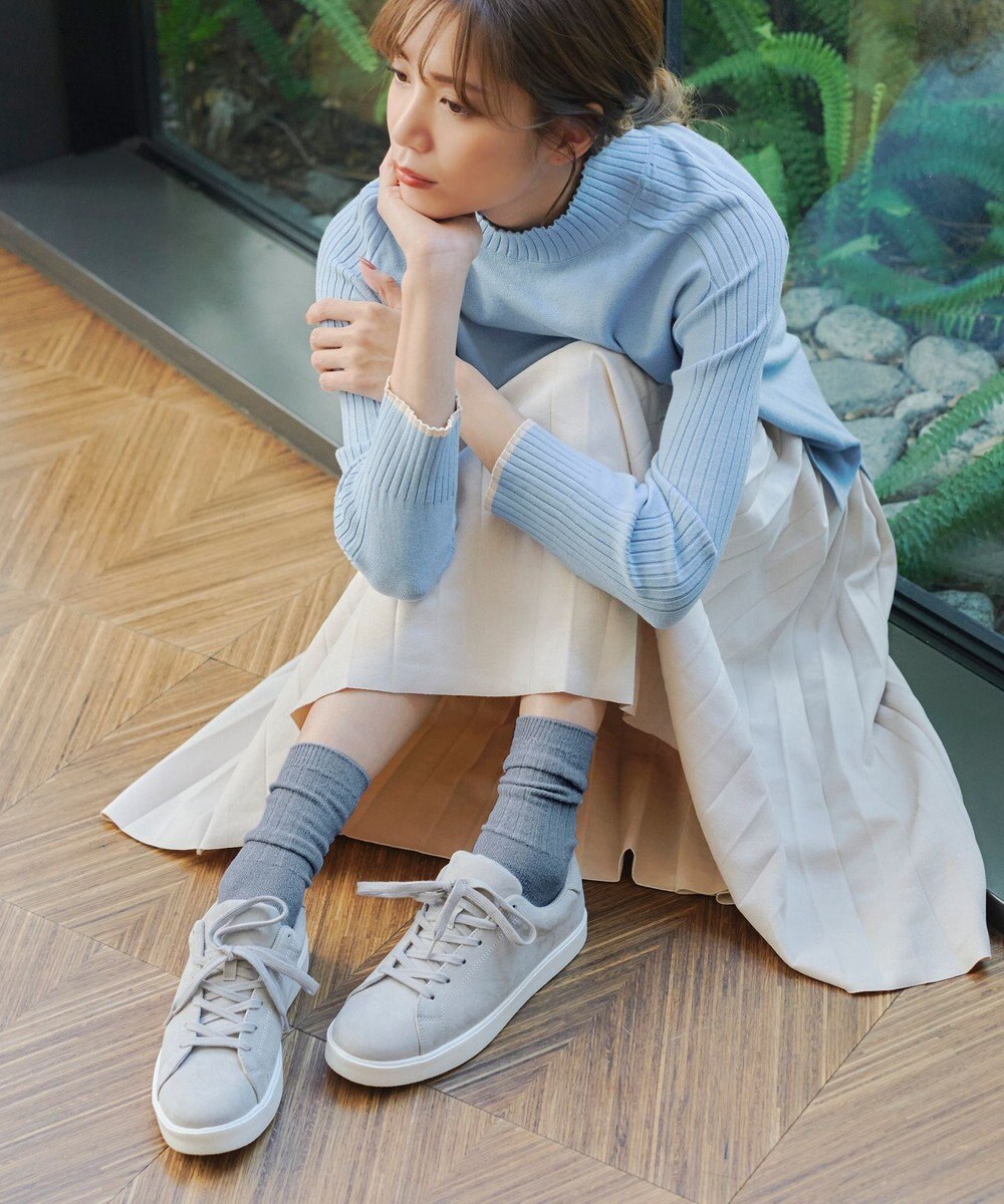 Tiaclasse シャイニーリブソックス 