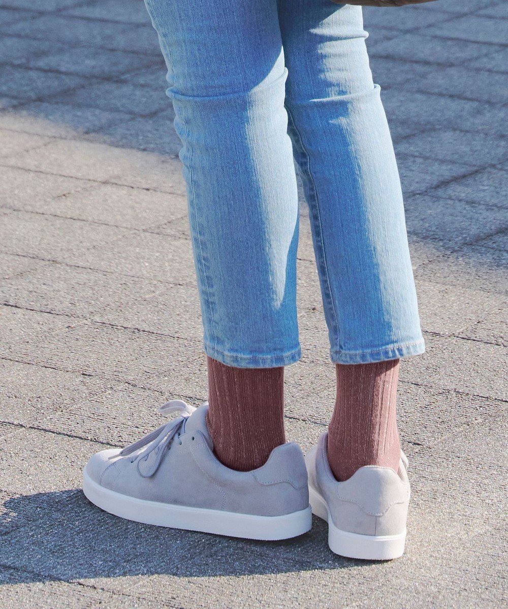 Tiaclasse シャイニーリブソックス 