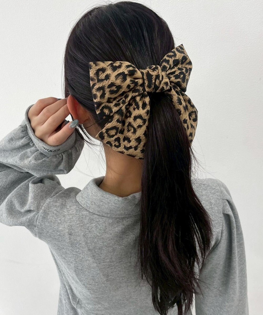 WEGO LレオパードBIGリボンバレッタ 