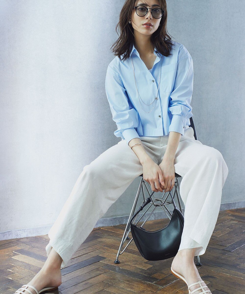 23区 【CLASSY.コラボ/洗える】シャツアンサンブル ワンピース 