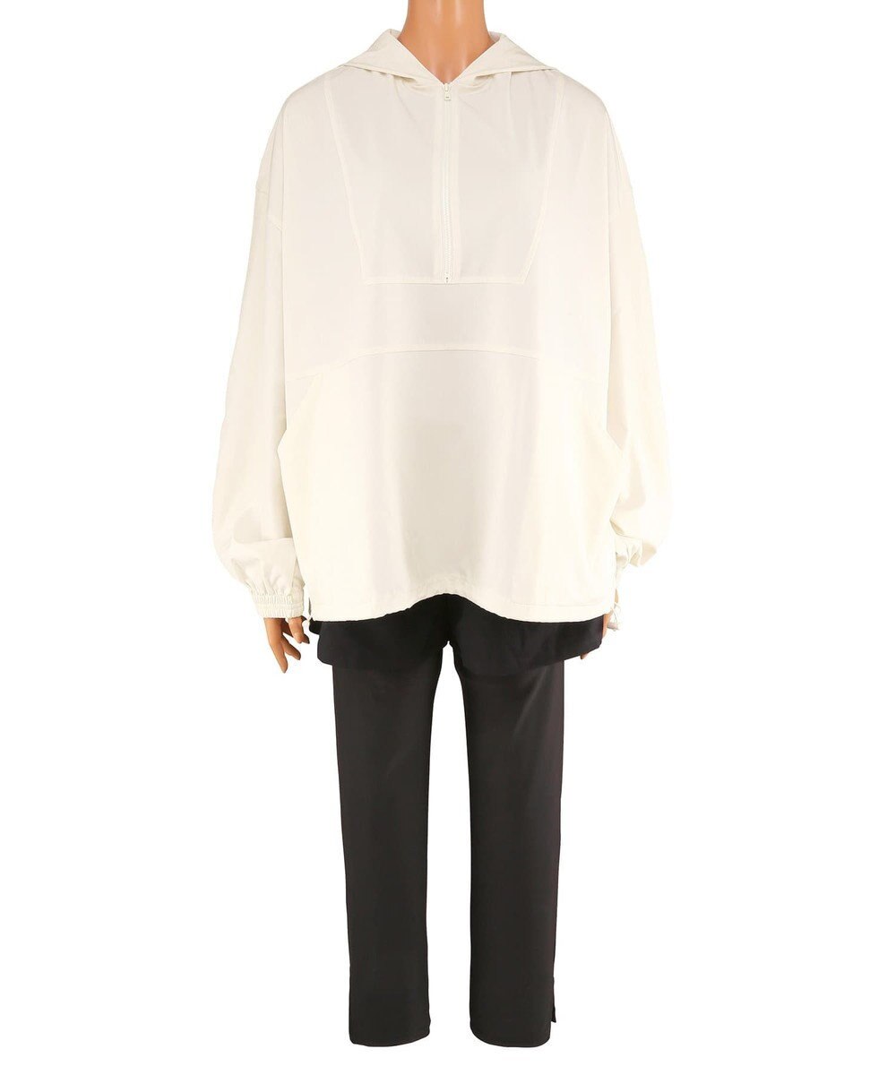 San-ai Resort（三愛水着楽園） 【再入荷】WEB限定商品　ポケット付きハーフジップラッシュパーカー＋リブタンキニ水着+レギンス5点セット【Beach Queen（ビーチクイーン）】 