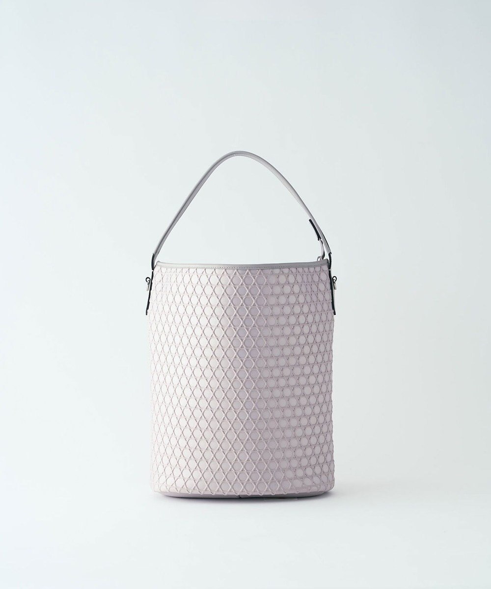MIYABIYA LAQUOH【撥水加工】篭目柄エンボスボンディング バケツ型2WAYショルダー 