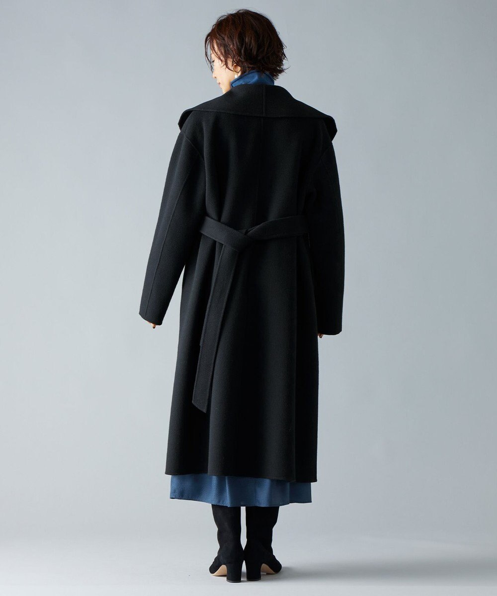 自由区 S ウールリバーロング コート 