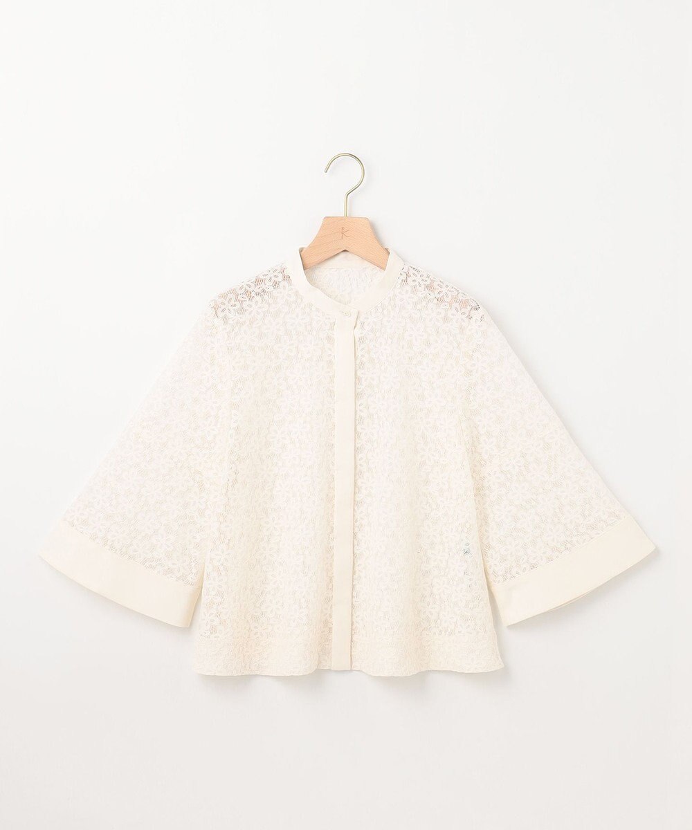 組曲 L 【WEB限定】フラワーラッセルレース ブラウス 