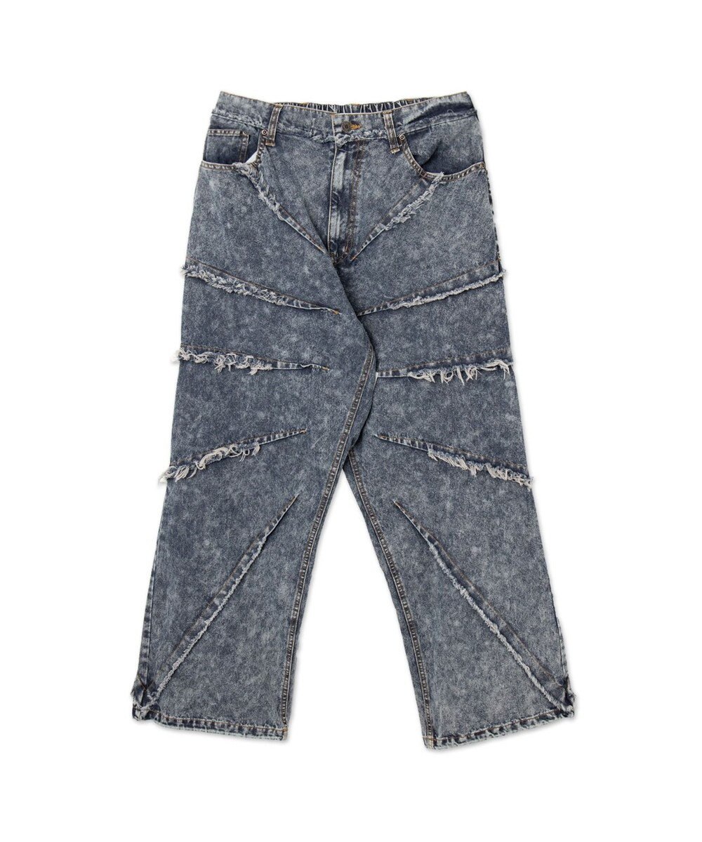 WEGO ダーツフリンジデニムパンツ 