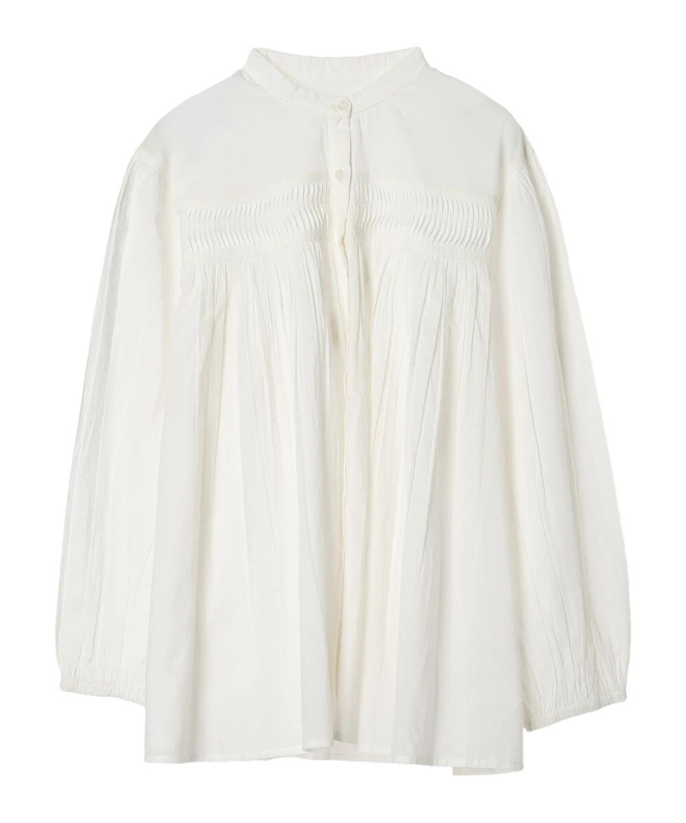 CRAFT STANDARD BOUTIQUE インド綿ピンタックブラウス 