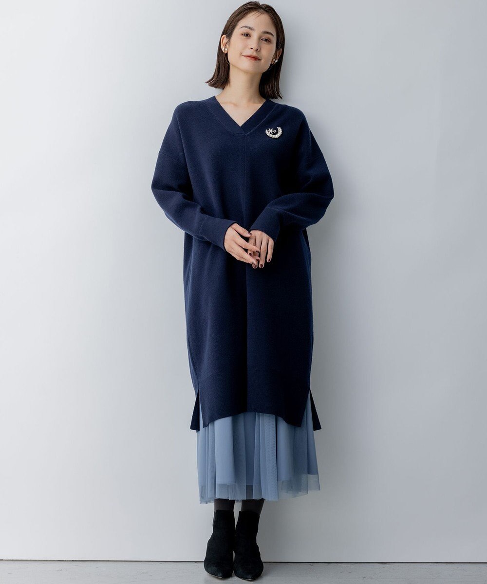 組曲 Aラインリラクシーニット ワンピース 