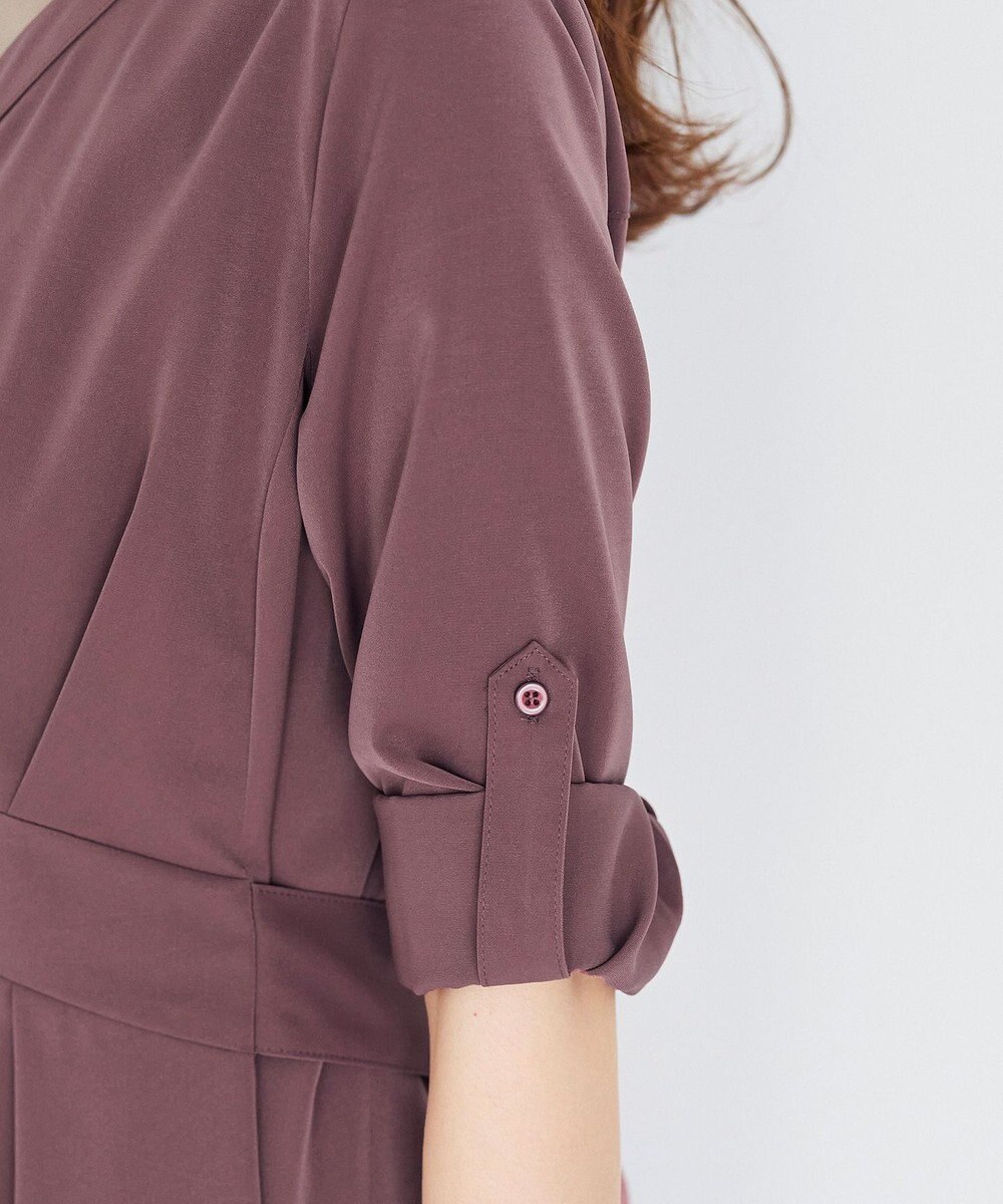 Tiaclasse L 【新色追加・洗える】バックリボン前開きワンピース 