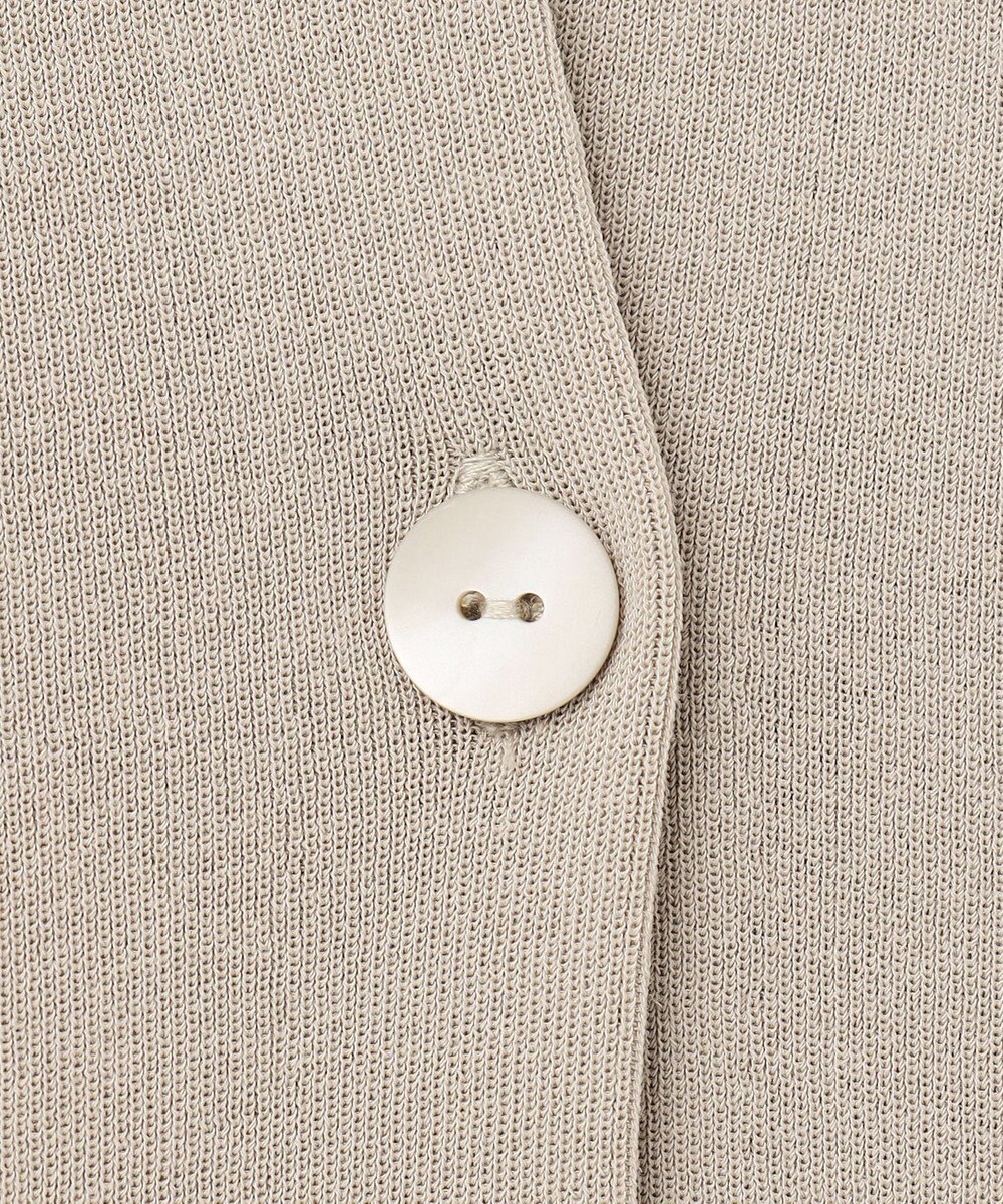 ICB 【洗える】 ドライコットンアセテート ニットジャケット 