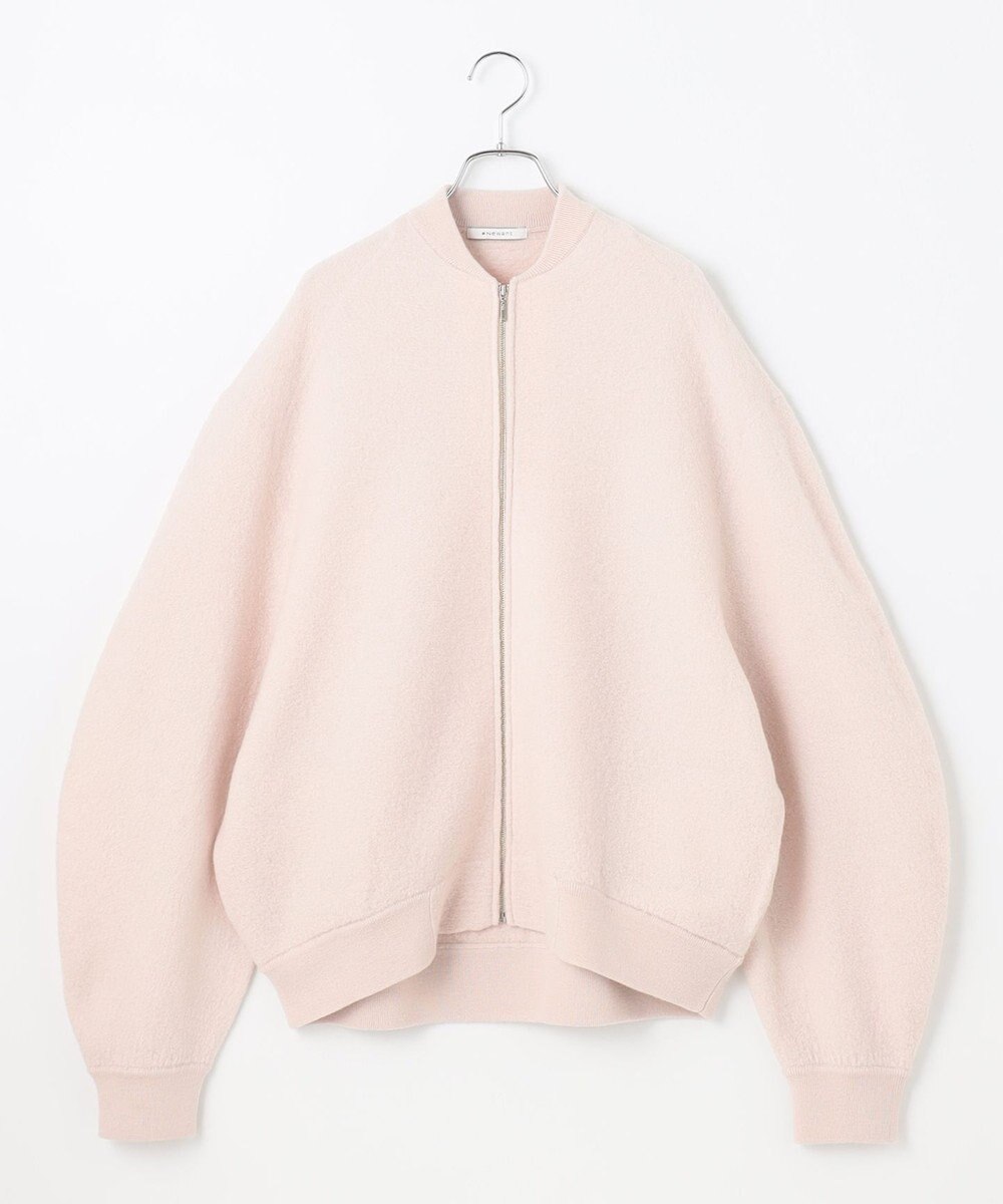 #Newans リラックスフィットドルマンニットブルゾン 