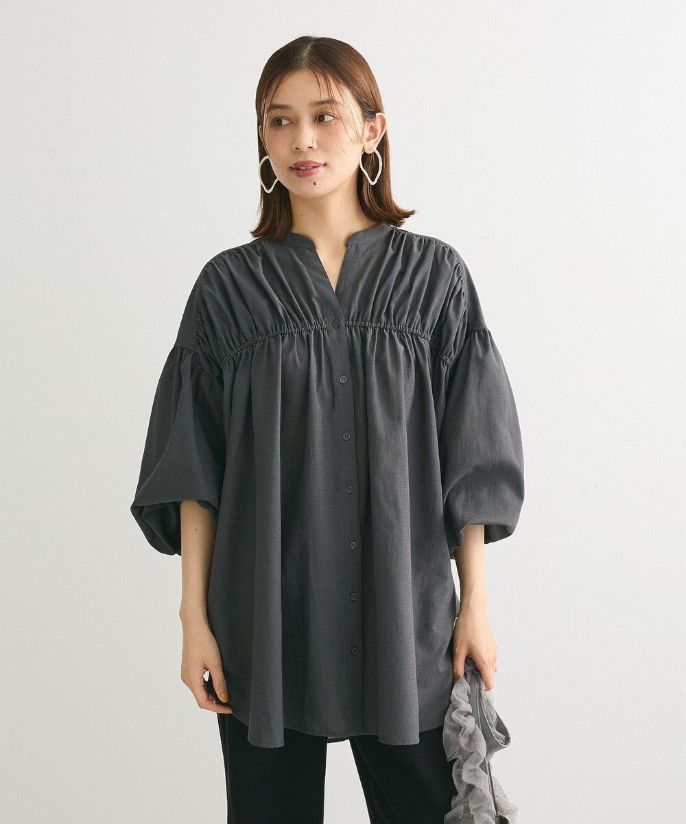Green Parks シャーリングボリュームチュニック 