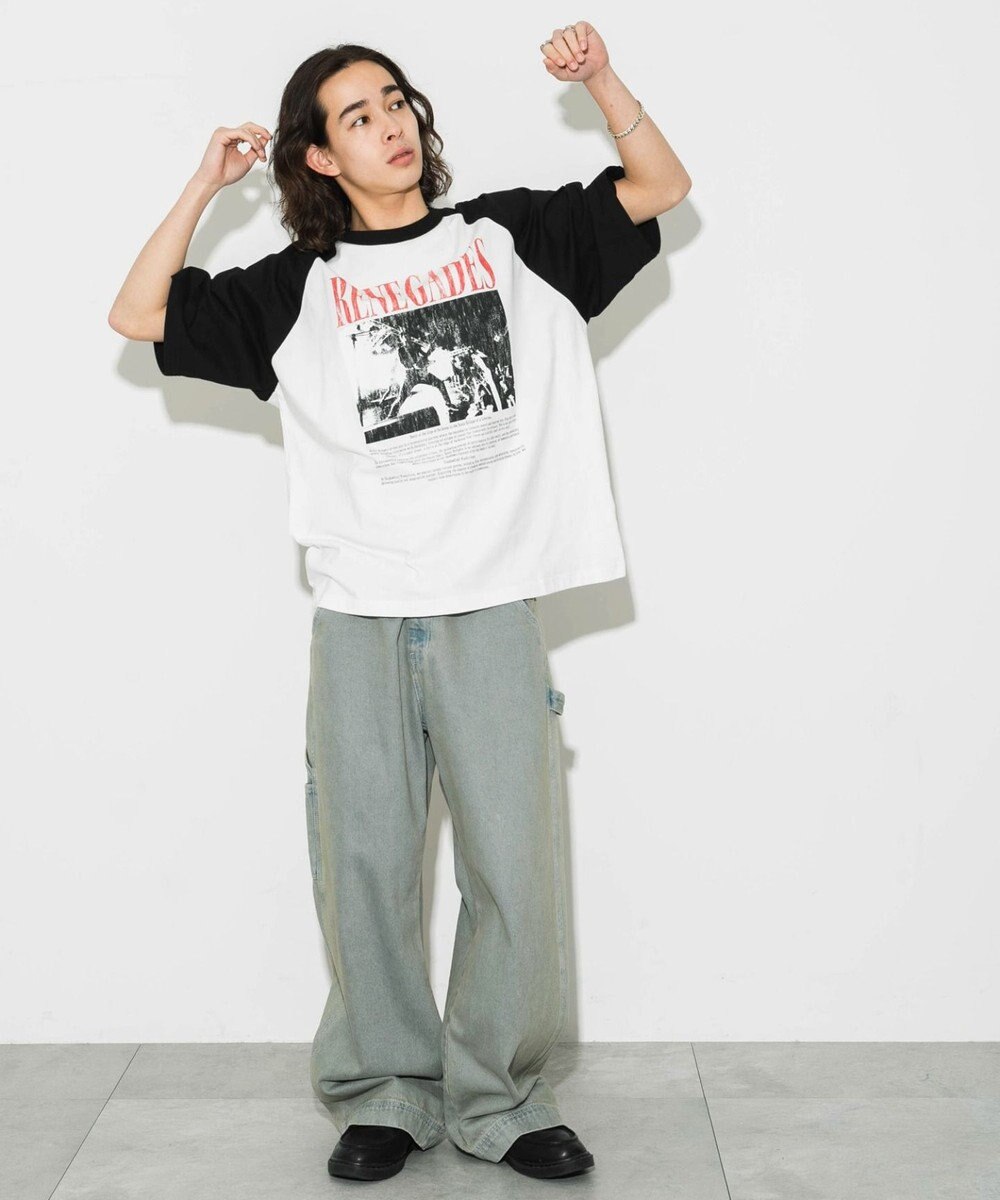 WEGO 【ユニセックス着用ITEM/】グラフィックラグランBIGT（S） 