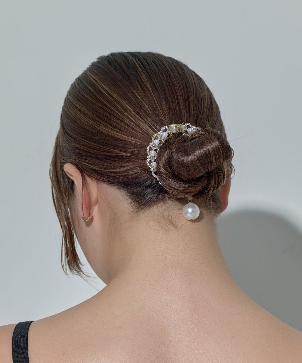 Phoebe <オンワード限定セット>ルナドロップパールイヤリング×ハートシニヨンカフ 