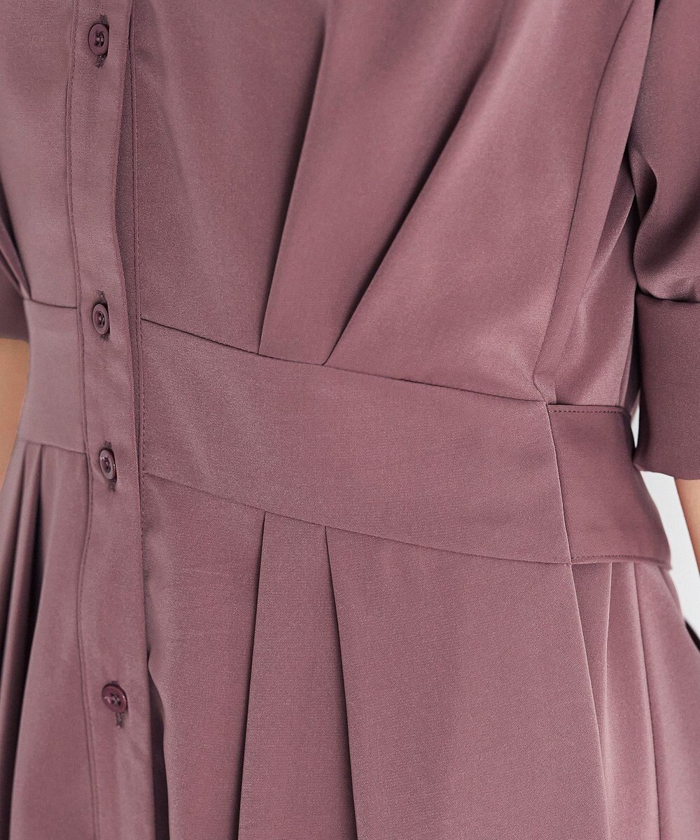 Tiaclasse L 【新色追加・洗える】バックリボン前開きワンピース 