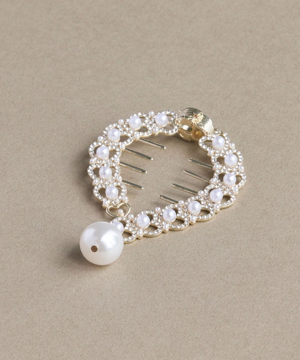 Phoebe <オンワード限定セット>ルナドロップパールイヤリング×ハートシニヨンカフ 