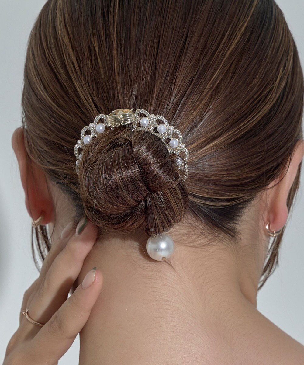 Phoebe <オンワード限定セット>ルナドロップパールイヤリング×ハートシニヨンカフ 