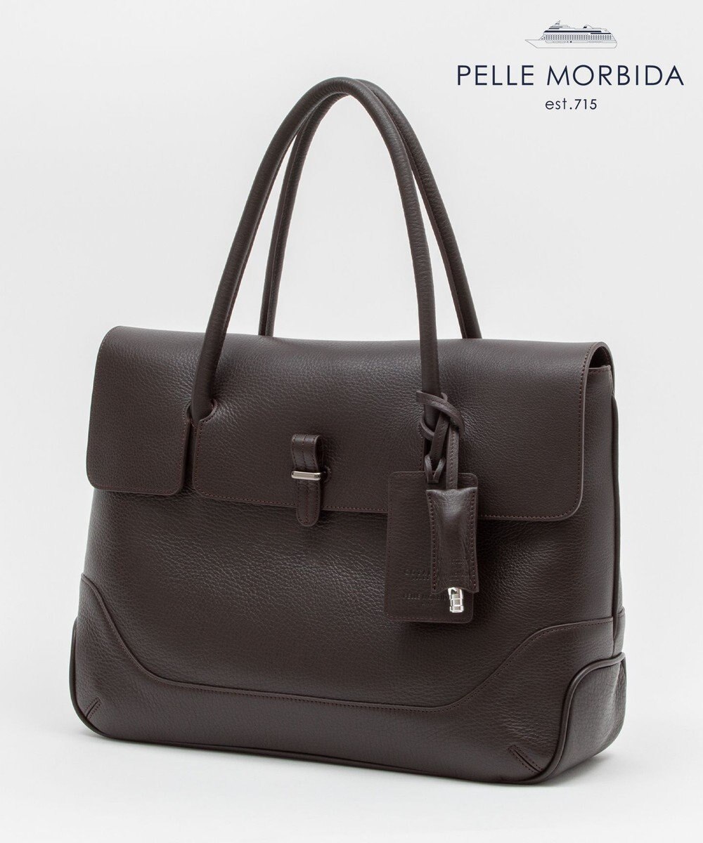 GOTAIRIKU 別注/日本製【PELLE MORBIDA×GOTAIRIKU】レザー フラップトートバッグ 