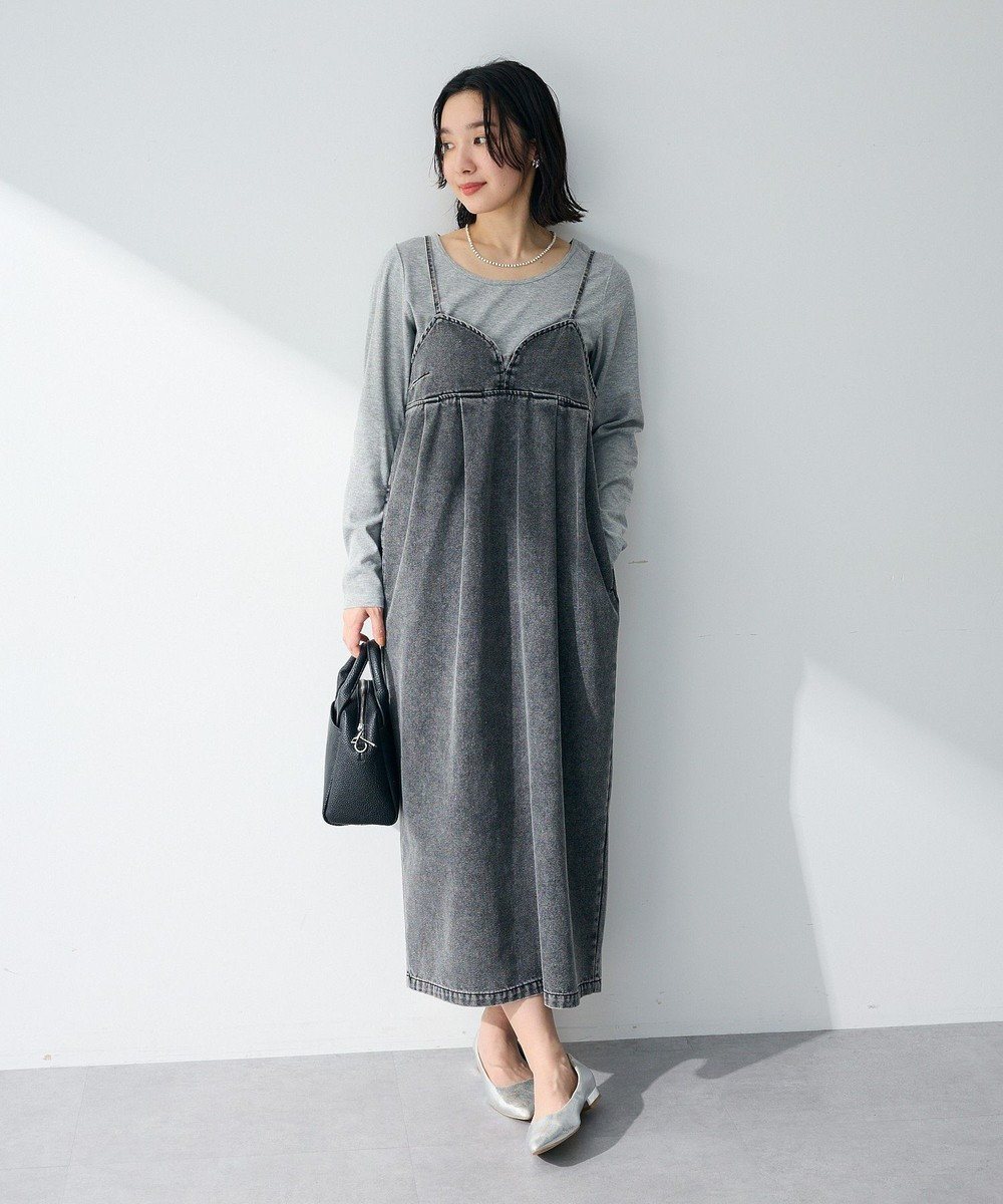 Green Parks デニムキャミワンピース 