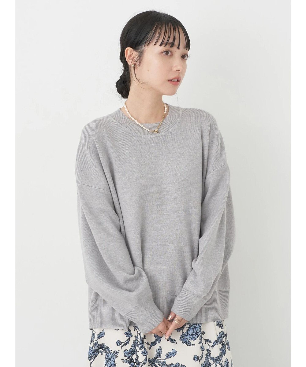 earth music&ecology アンチピリングバックスリットプルオーバー 