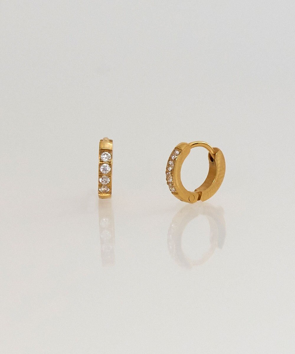 Phoebe 【数量限定】クロスネックレス&ビジューフートピアスセット/BOX&ショッパー付き 