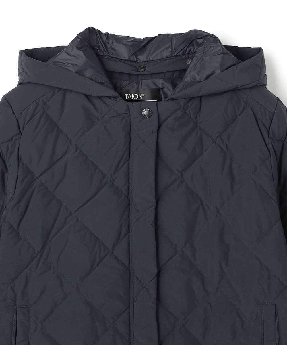 UNFILO 【自宅で洗濯OK / 軽量で暖かい】TAIONコラボ 2WAY キルティングダウン 