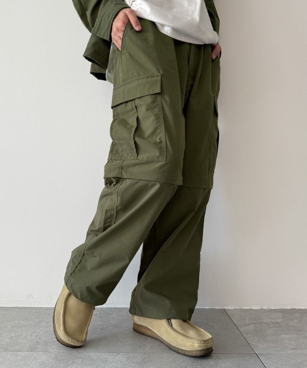 WEGO 【セットアップ対応ITEM】2WAYリップストップカーゴパンツ 