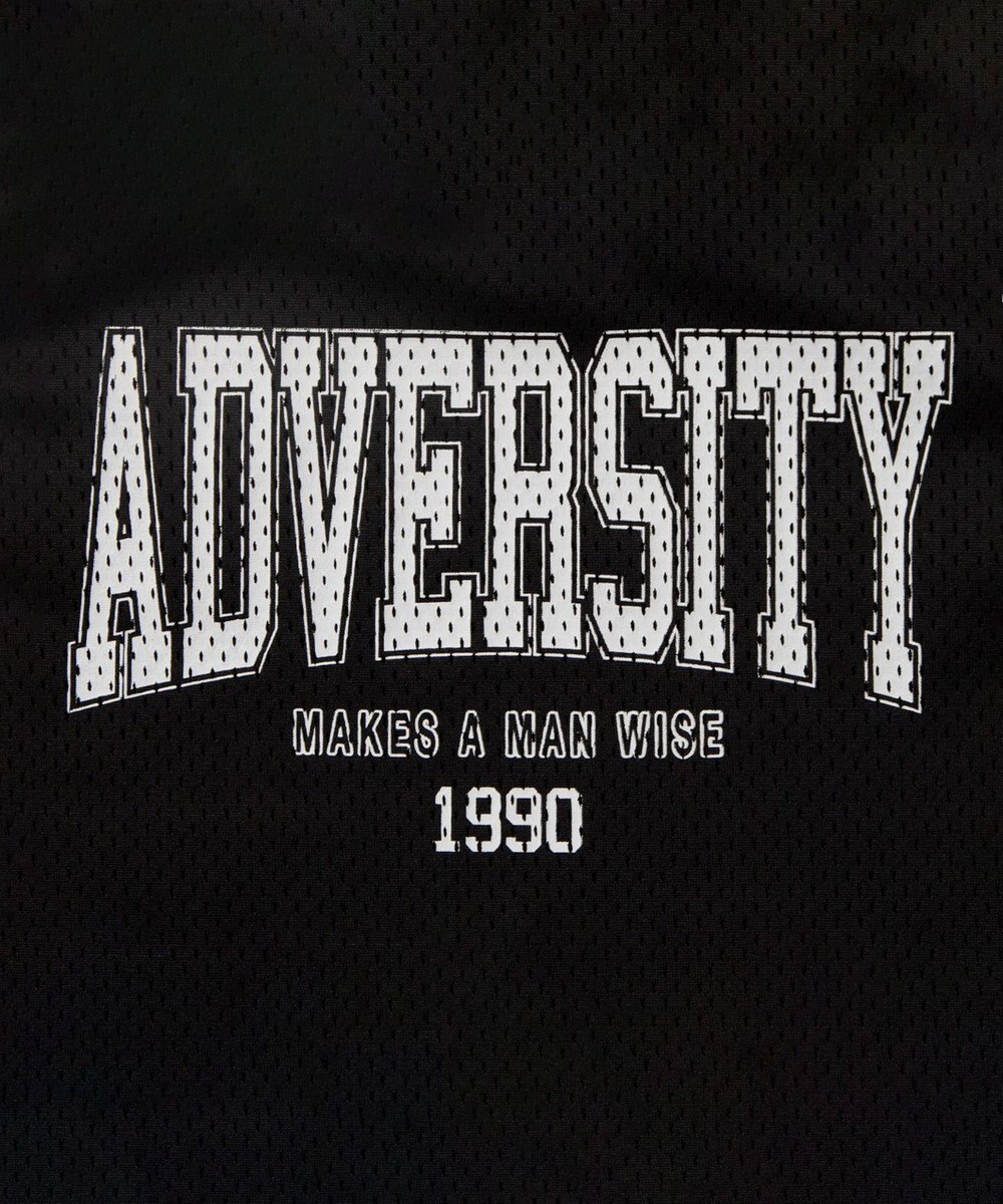 WEGO ロゴプリントメッシュタンク 