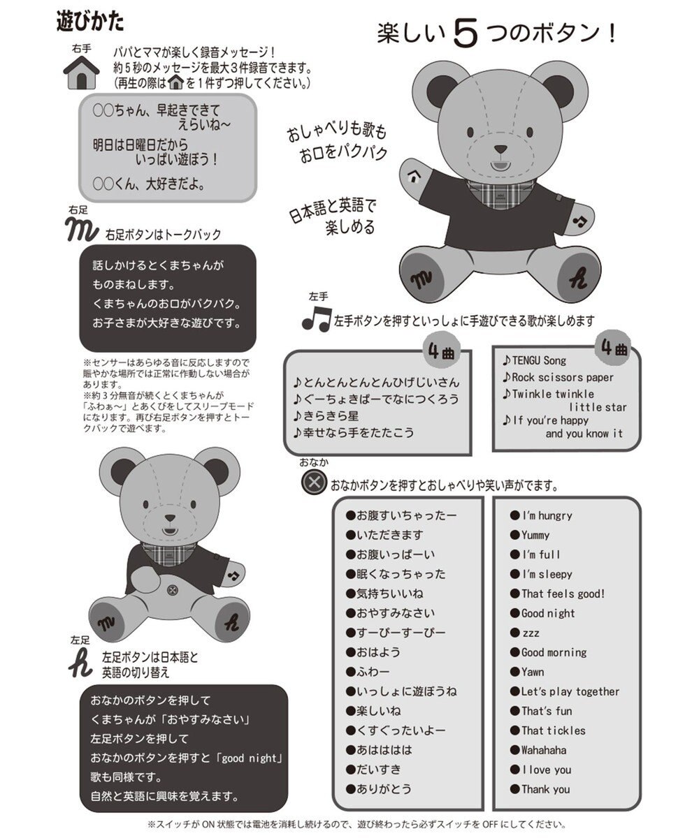 MIKI HOUSE HOT BISCUITS 【ミキハウス】 おしゃべりベア 