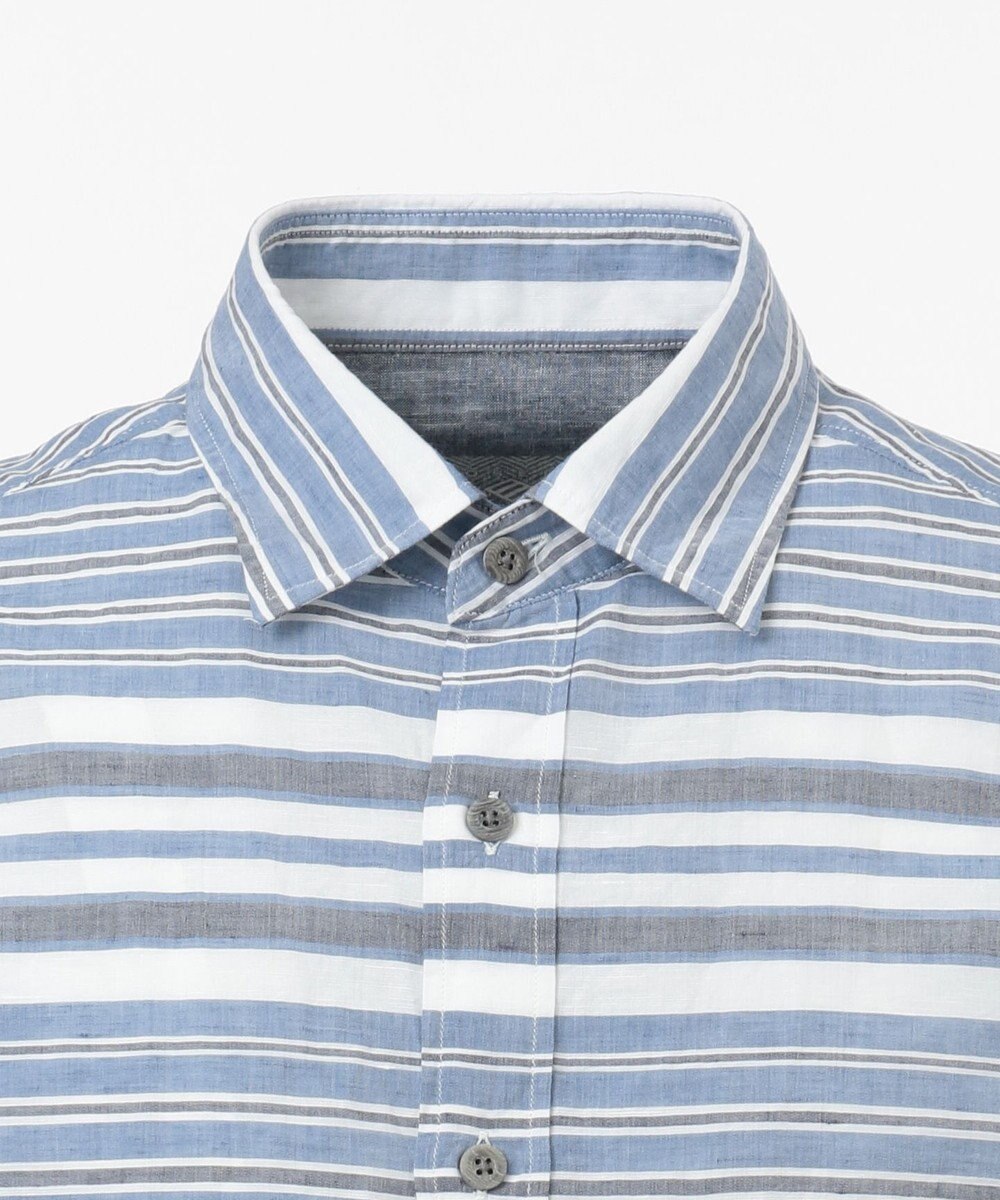 JOSEPH ABBOUD MOUNTAIN 【SPACE】OGビッグボーダー シャツ 