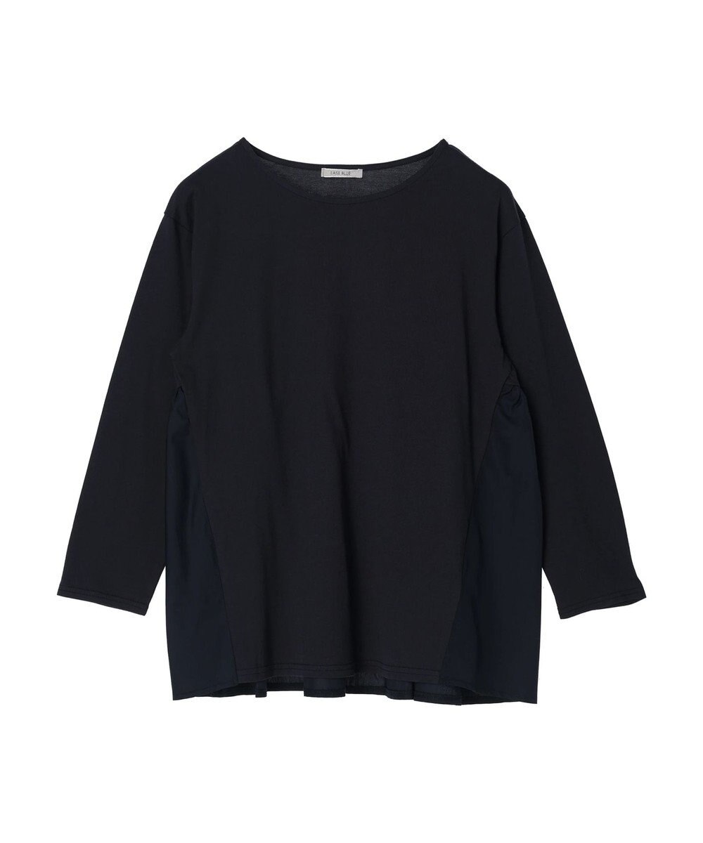 Green Parks バックギャザー布帛切替プルオーバー 