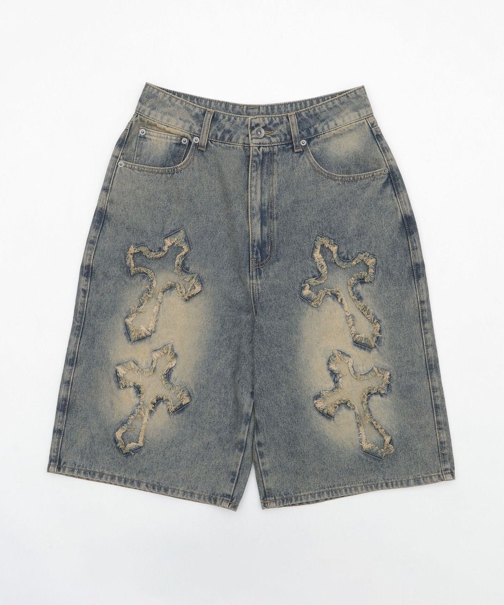 WEGO スーパーバギーフリンジデニムショーツ 
