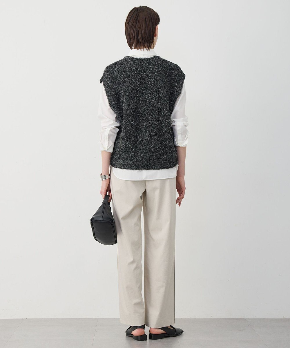 ICB ツイーディーニット ジップアップジレ 