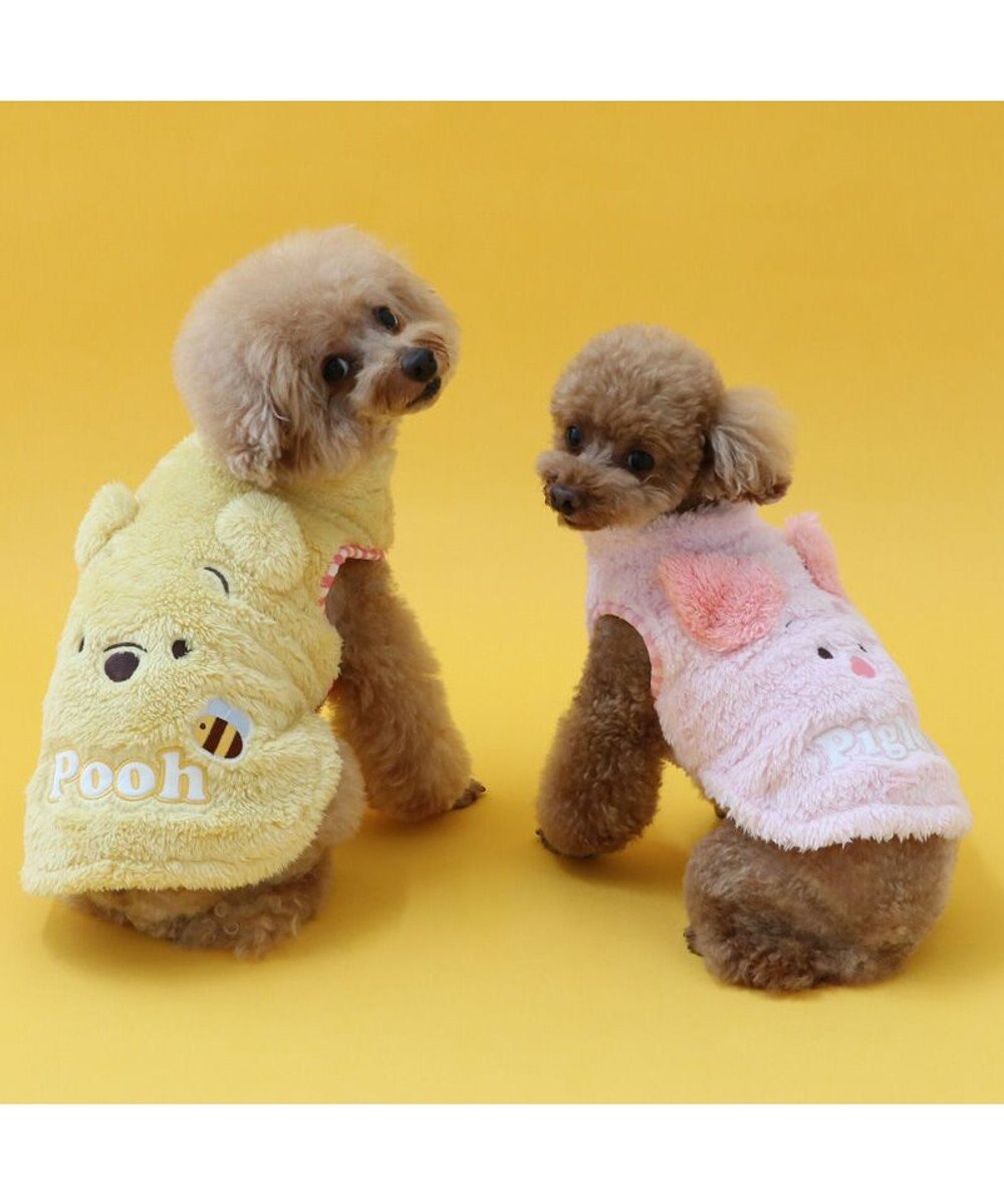 PET PARADISE ディズニー くまのプーさん お顔ハーフジップベスト 小型犬 