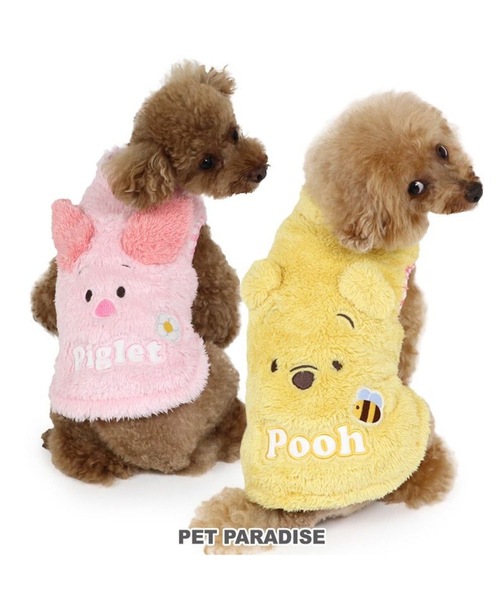 PET PARADISE ディズニー くまのプーさん お顔ハーフジップベスト 小型犬 