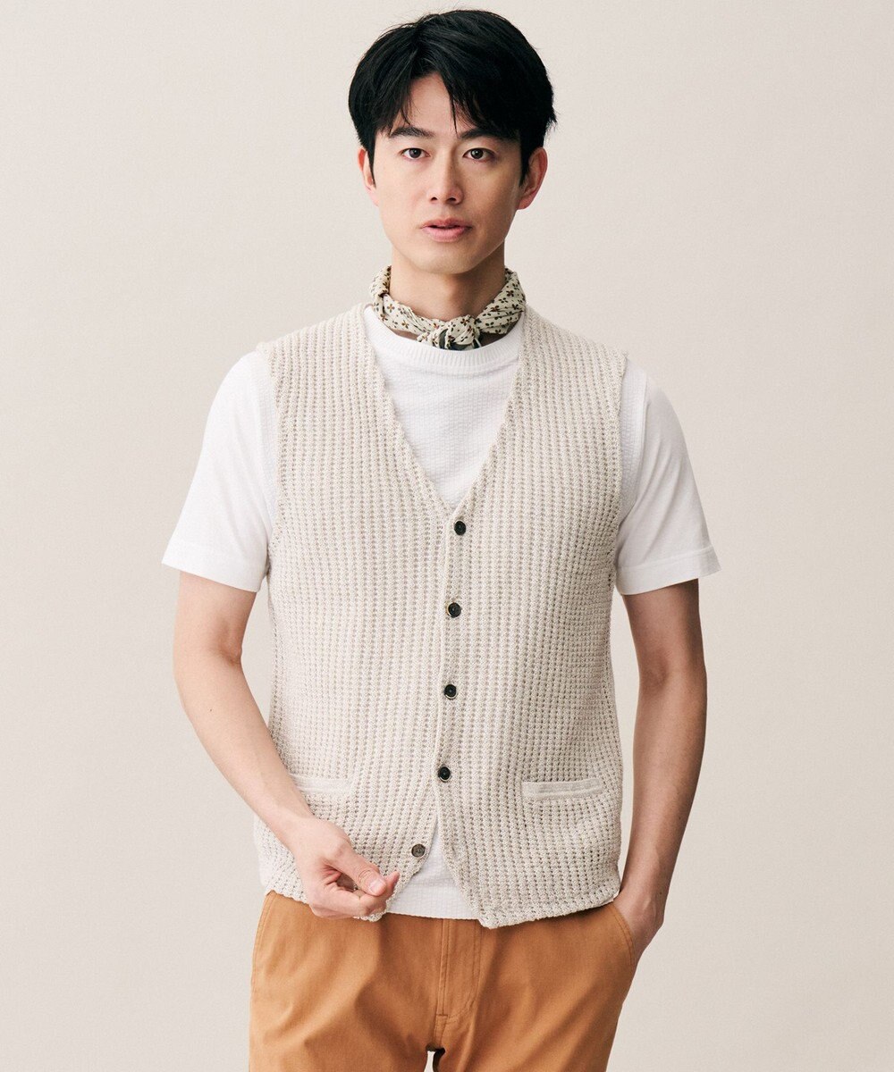 JOSEPH ABBOUD 【オーガニックコットン使用・日本製・26SS新色】JOEコットンサッカークルーネック Tシャツ 