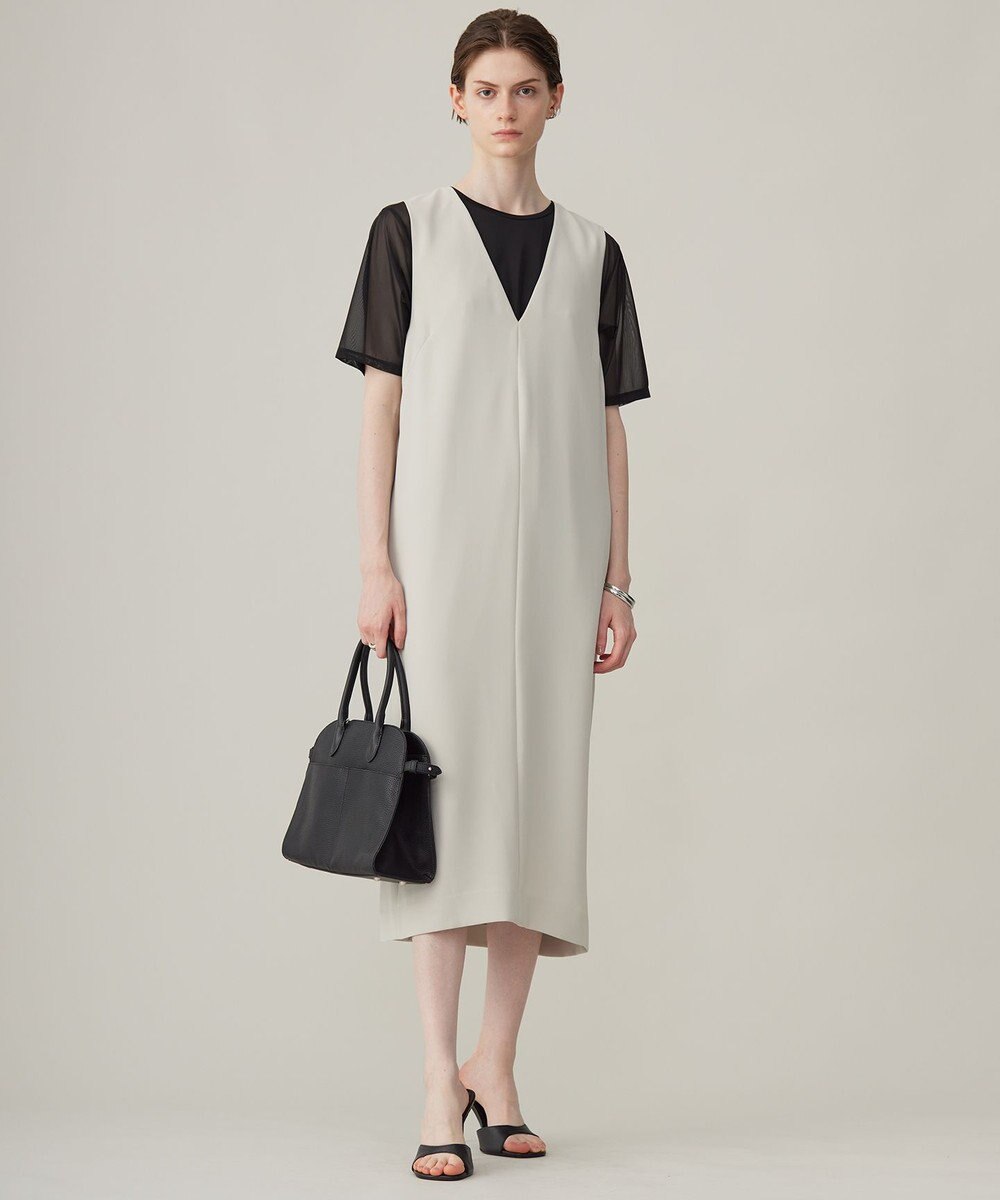 ICB L 【接触冷感・洗える】 チュールコンビ カットソー 