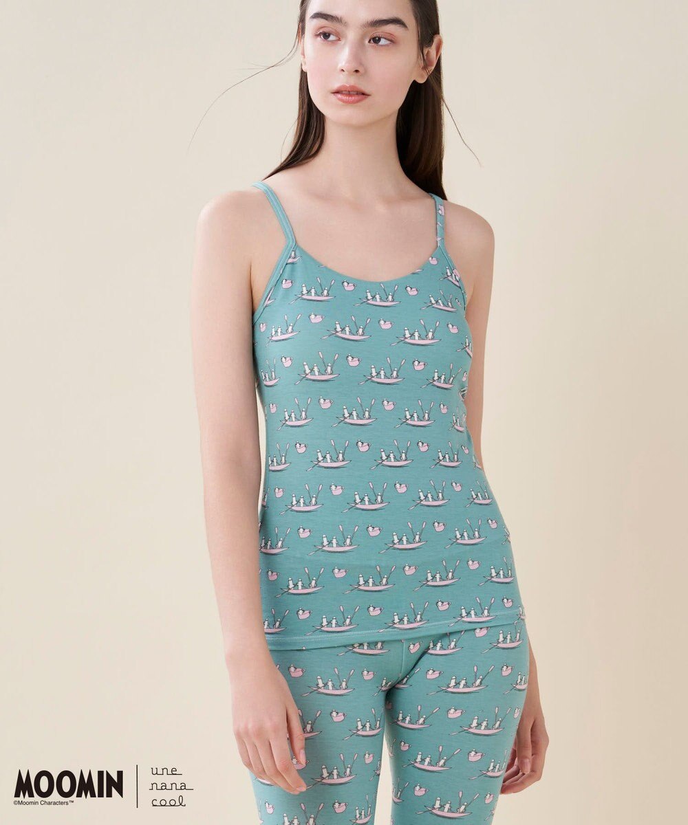 une nana cool 【ムーミン】MOOMIN × une nana ccol カップ付キャミソール 