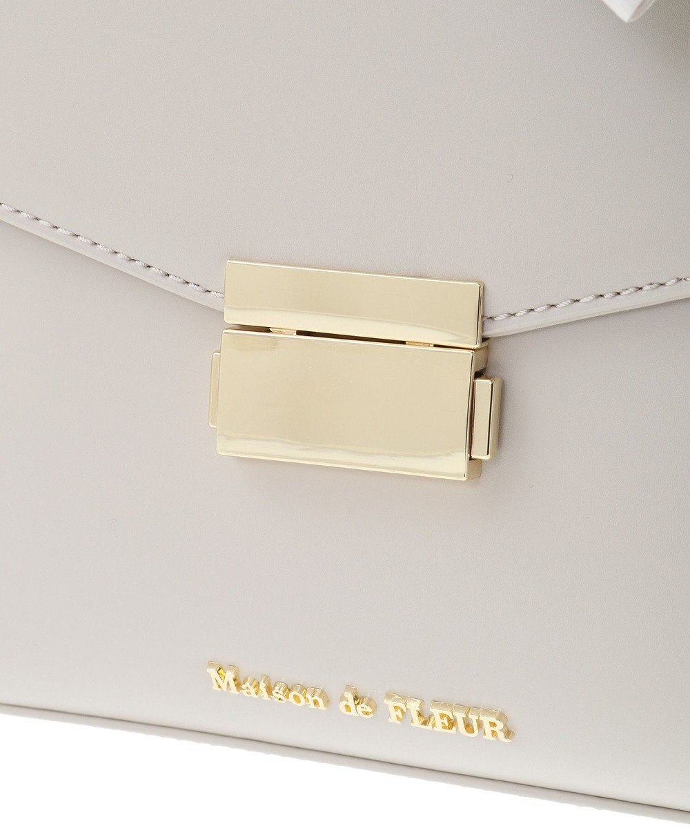 Maison de FLEUR トップハンドルスカーフバッグ 