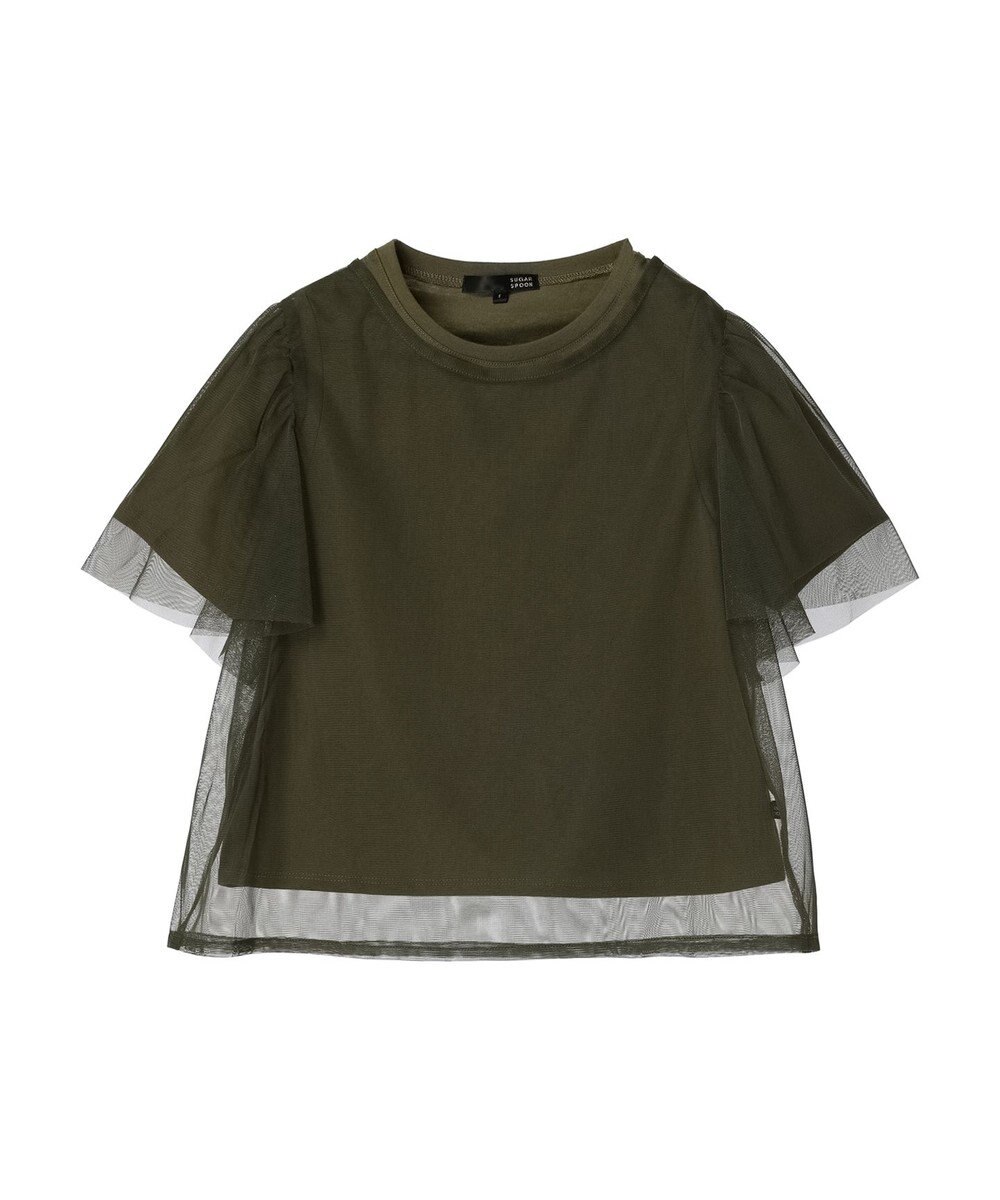 Green Parks ・ＳＵＧＡＲ　ＳＰＯＯＮ　ＳＥＴ２点チュールＴ＋カットＴ 