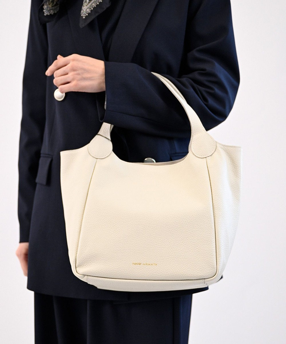 Hekhèr Le Style de Vie 【日本製/セレモニーにも】シュリンクレザー ハンドバッグ medium 