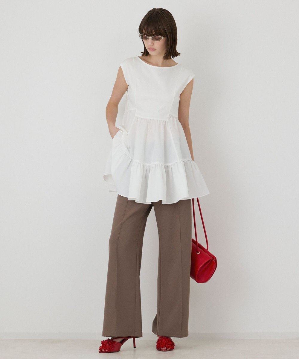 GRACE CONTINENTAL フレア切替カットトップ 