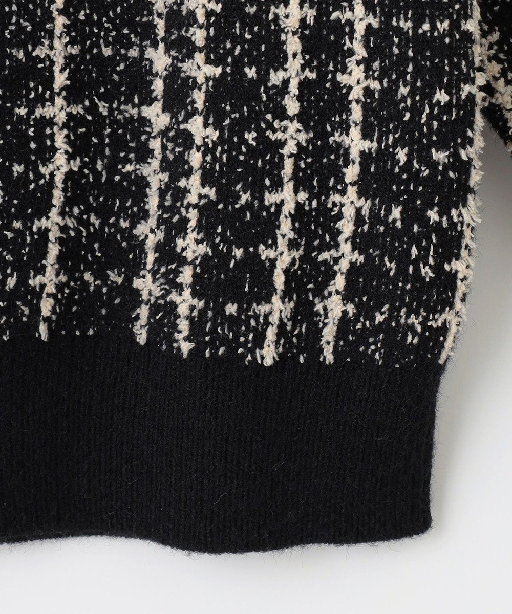 ANY SIS 【洗える】フラッフィーパターン ニット 