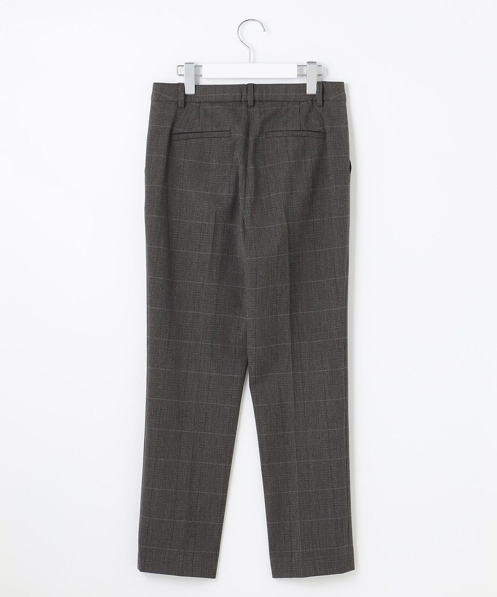 J.PRESS LADIES 【洗える】アルガンシルクチェック テーパード パンツ 